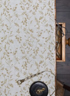 Bluebell Wood in Donkey Brown on Stone Linen