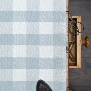 Large Check Rain on Ivory Linen