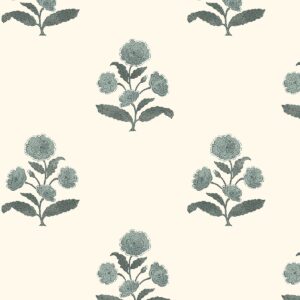 Poppi Sludge Blue Green Wallpaper