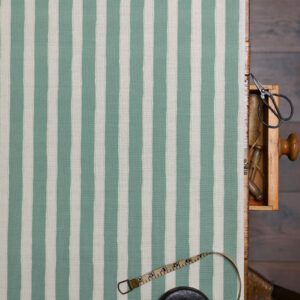Pavilion Stripe Mint on Cream