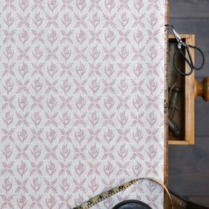 Tulip Trellis Pink Linen