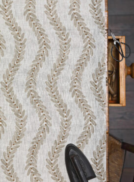 Willow Light Gray and Mouses Back on Dune Linen
