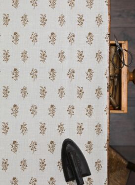 Imogen Warm Brown on Stone Linen