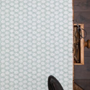 Luna Misty on Chunky White Linen Union