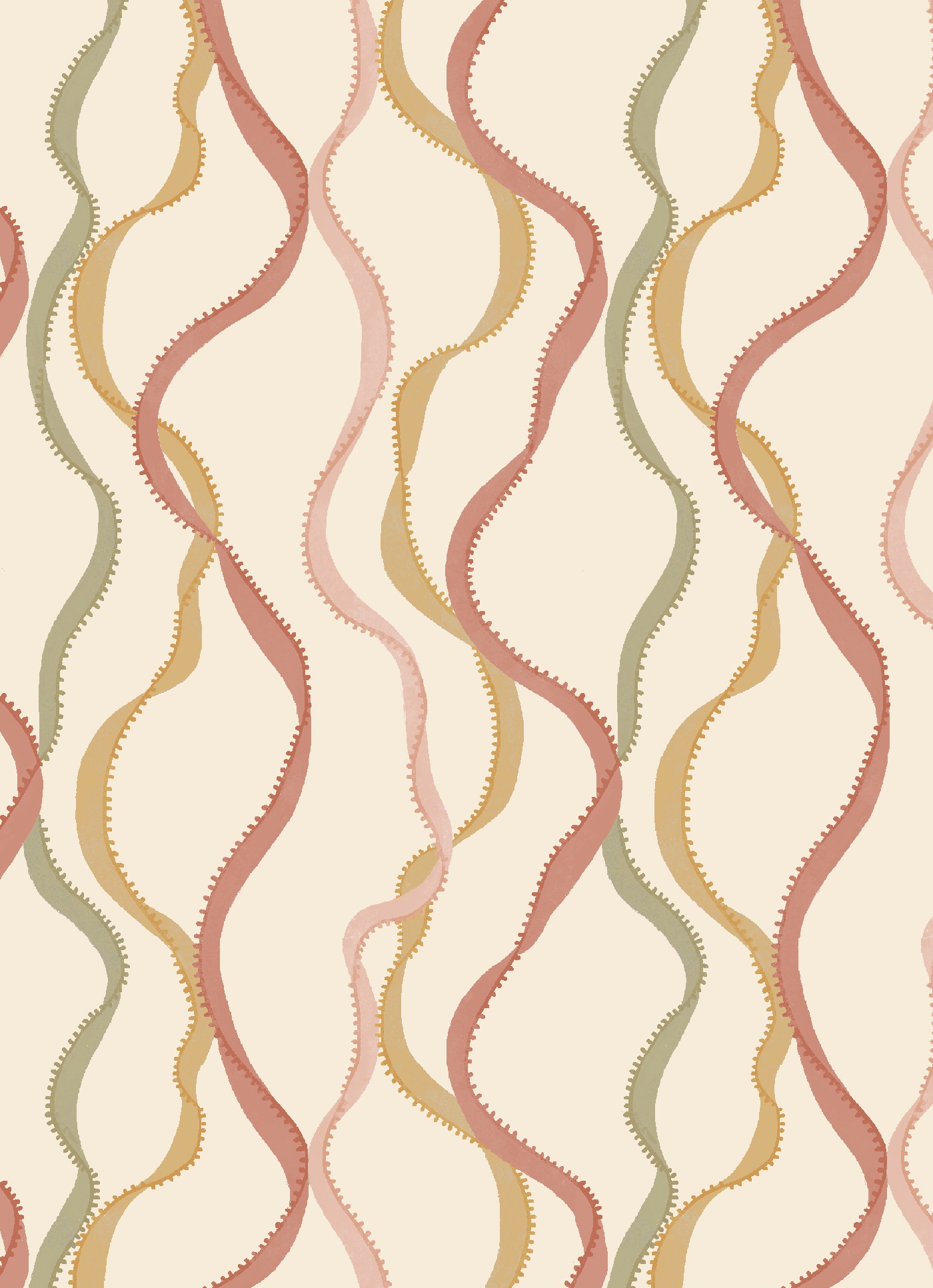 Ribbons Wallpaper ALL COLOURWAYS