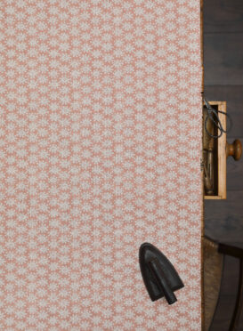 Luna Sand Pink Blotch on Stone Linen