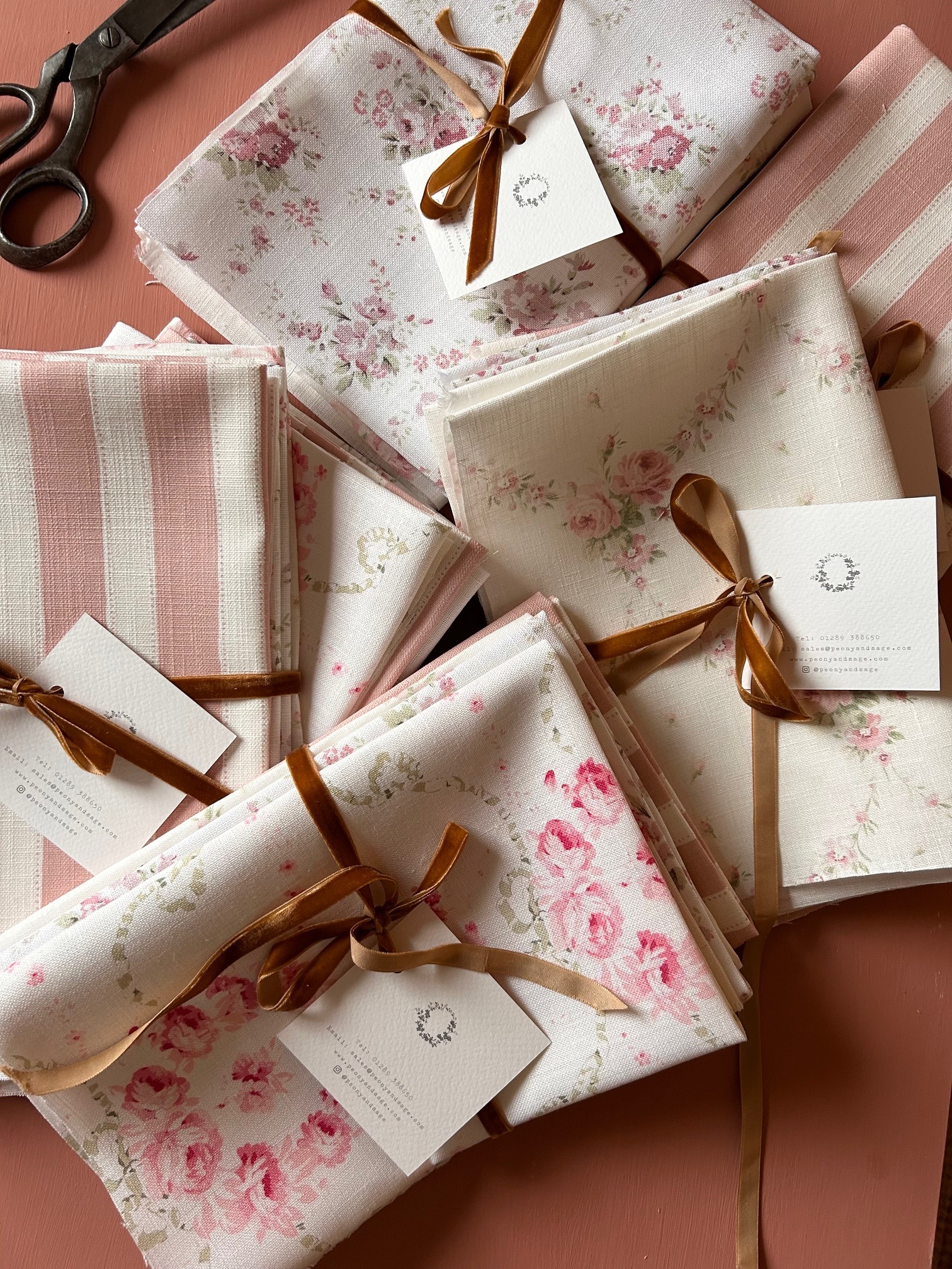Pink Linen Craft Packs