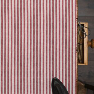 Punch and Judy Standard Scale Maroon on Stone Linen