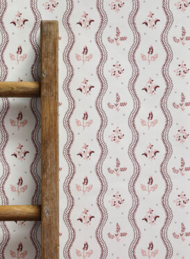 Zaggie Burgundy + Pink Wallpaper