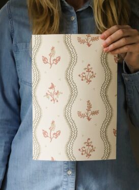 Zaggie Olive + Terracotta Wallpaper