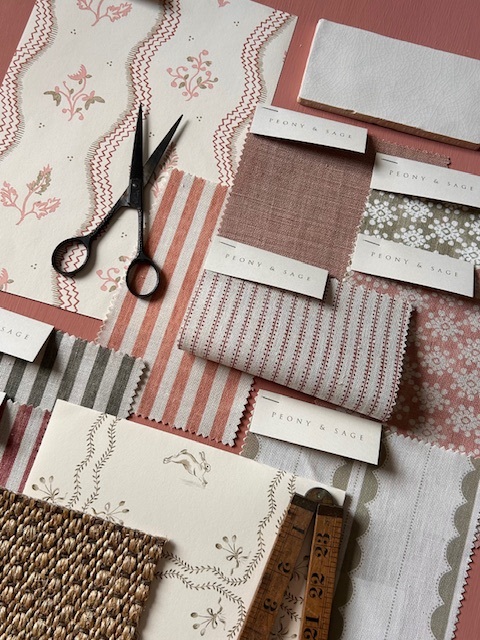 Zaggie Sand Pink + Light Olive Wallpaper - Image 5