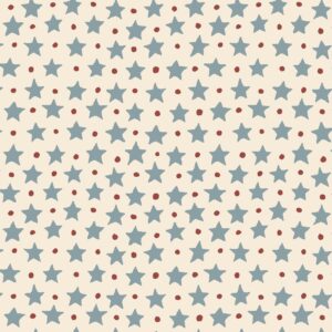 Star and Dot Salcombe Blue + Burgundy Wallpaper