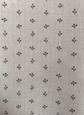 Little Sprigs ~ Belgian Grey on Stone Linen