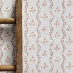 Zaggie Sand Pink + Light Olive Wallpaper