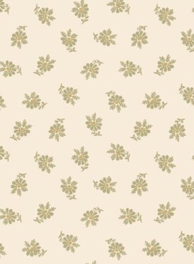 Chalet Sprigs Wallpaper Green + Ochre