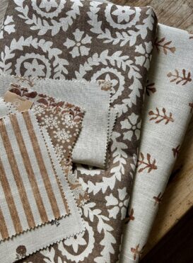 Brown remnants Inca Grande Sisal 1m and Seaholly Belgian Choc 0.8m piece both for £40.00