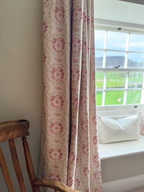 Mathilde in Spring, Rose + Thyme on Cream Linen - Image 4