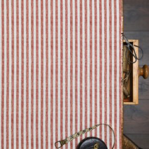 Punch and Judy Standard Scale Wine Red on Stone Linen