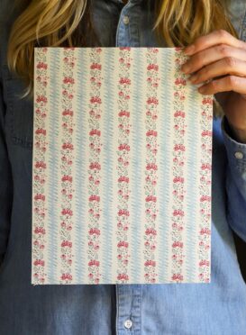 Montana Blue + Cerise Wallpaper