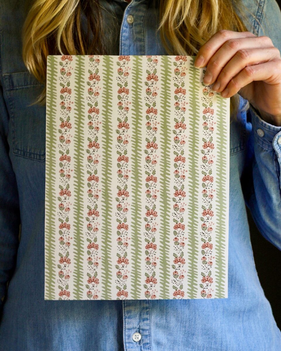 Montana Olive + Terracotta Wallpaper - Peony & Sage