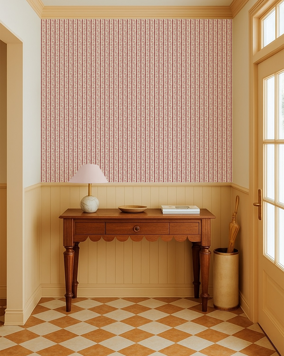 Montana Burgundy + Pink Wallpaper - Image 2