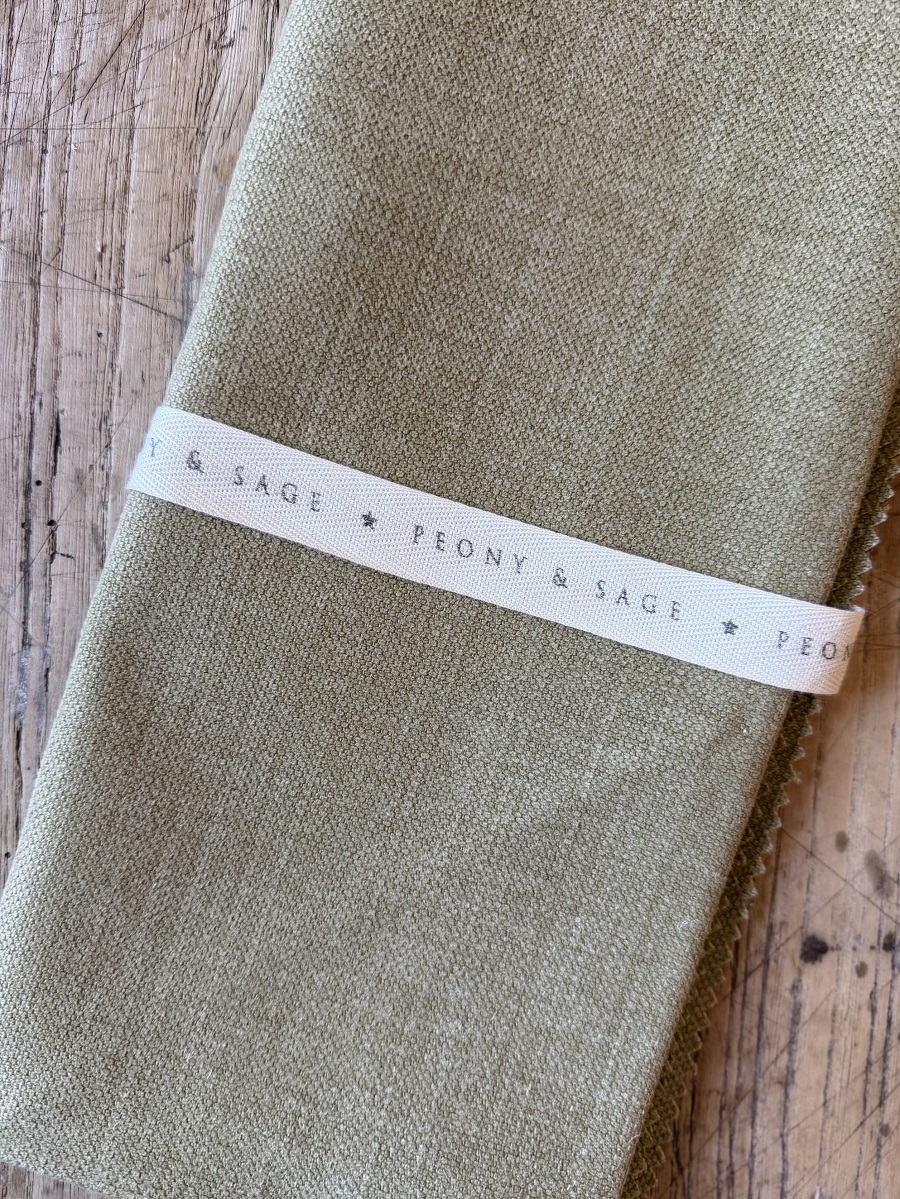 Olive Brushed Linen (Suitable for curtains, blinds & upholstery) £48.00