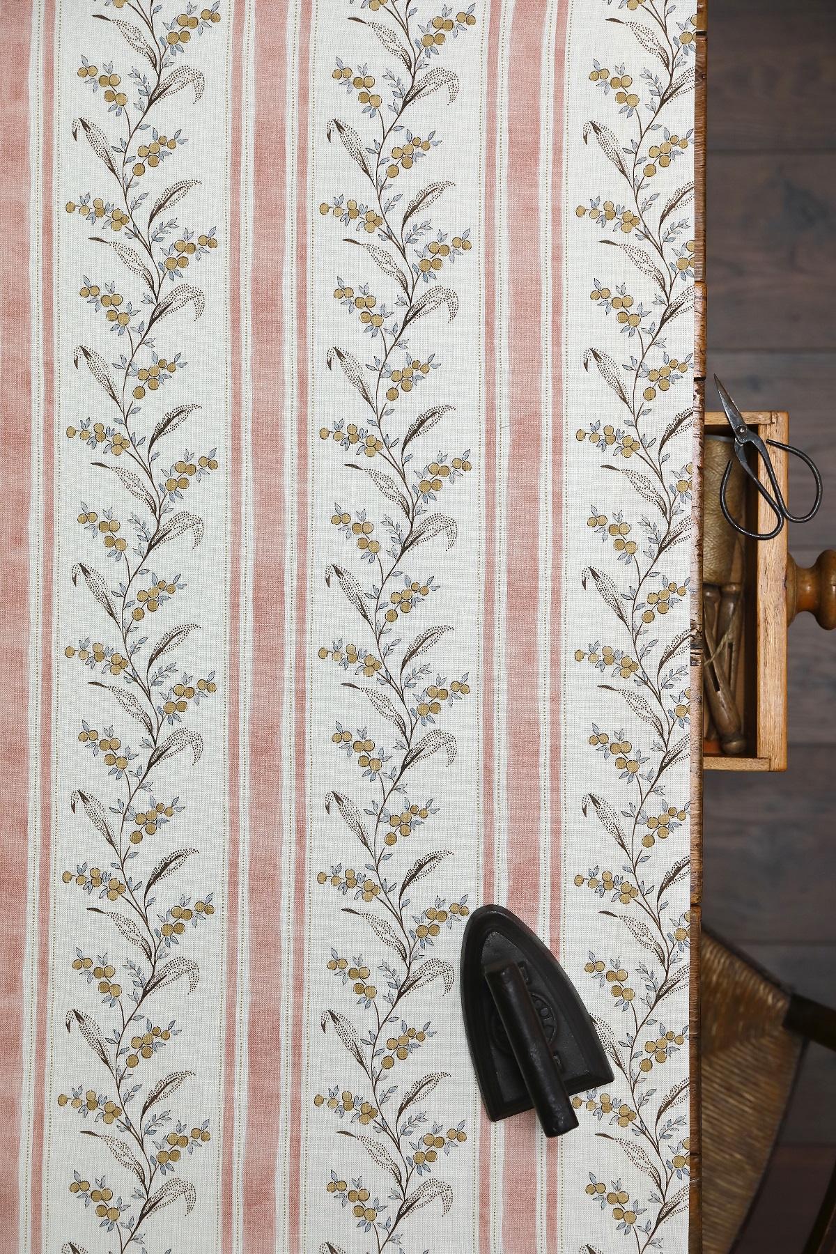 Genevieve Plaster + Wheat on Ivory Linen