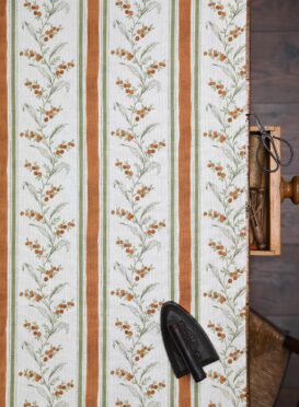 Genevieve Sisal + Weathered Green on Ivory Linen