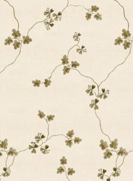 Floraison Pure Olive Wallpaper (No 2)