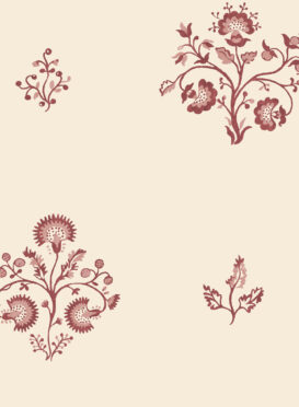 Agatha Burgundy and Dutch Pink Wallpaper