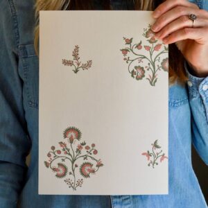 Agatha Moss and Dark Apricot Wallpaper