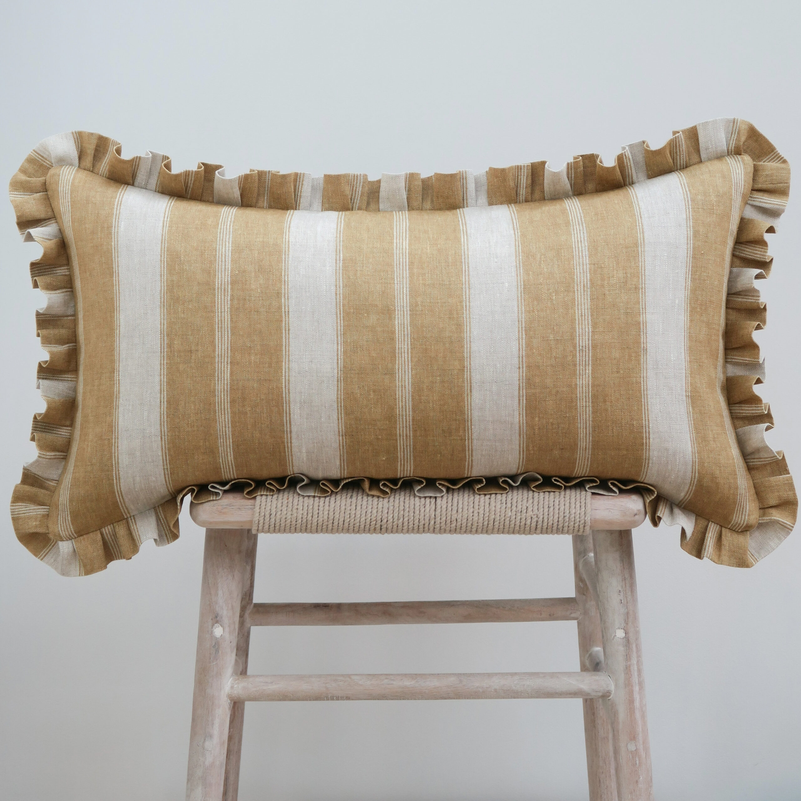 Noah's Stripe ~ Harvest on Dune Linen - Image 3