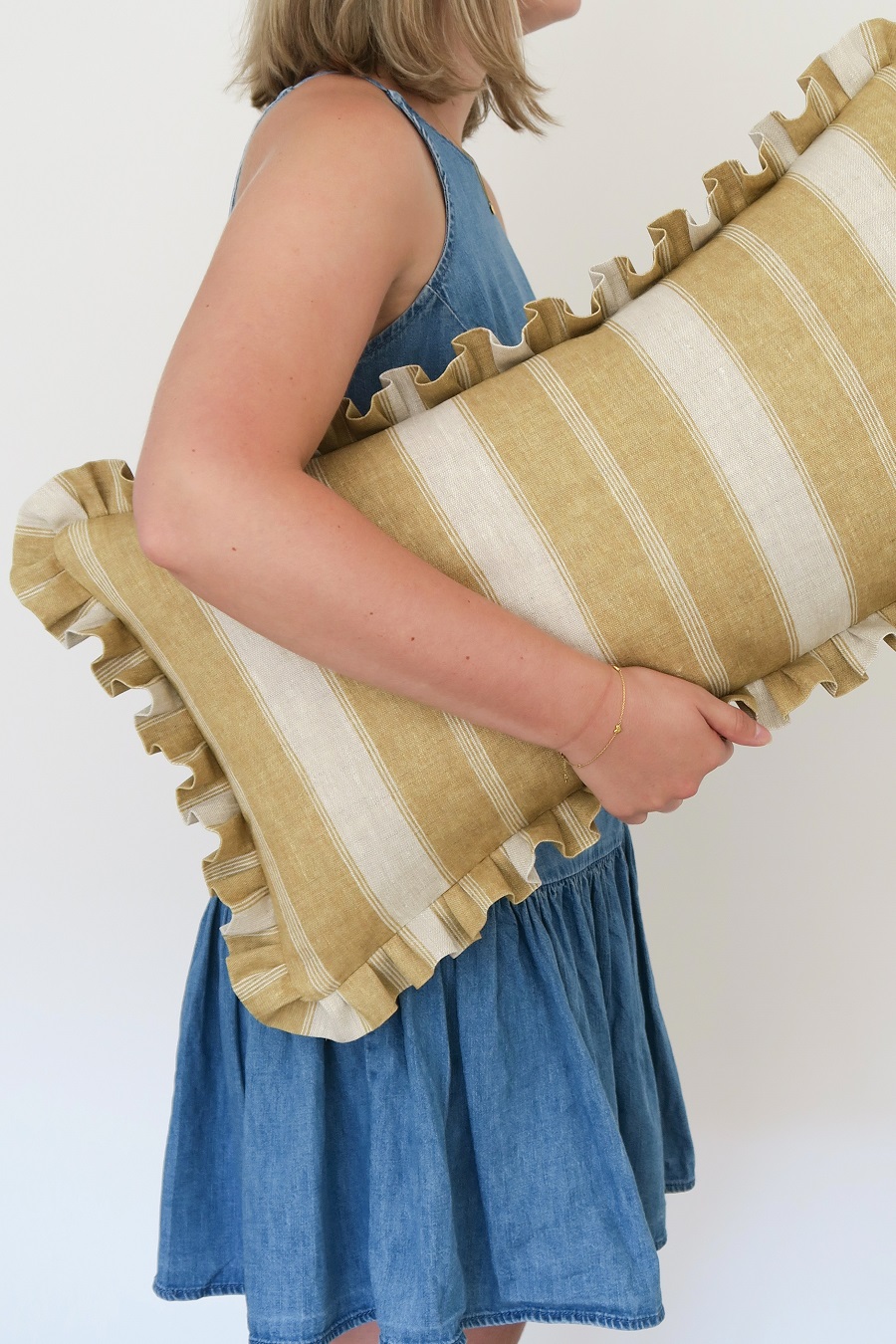 Noah's Stripe ~ Harvest on Dune Linen - Image 4