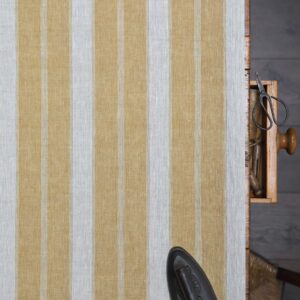 Noah's Stripe ~ Harvest on Dune Linen