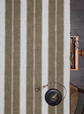 Noah's Stripe ~ Tabac on Dune Linen