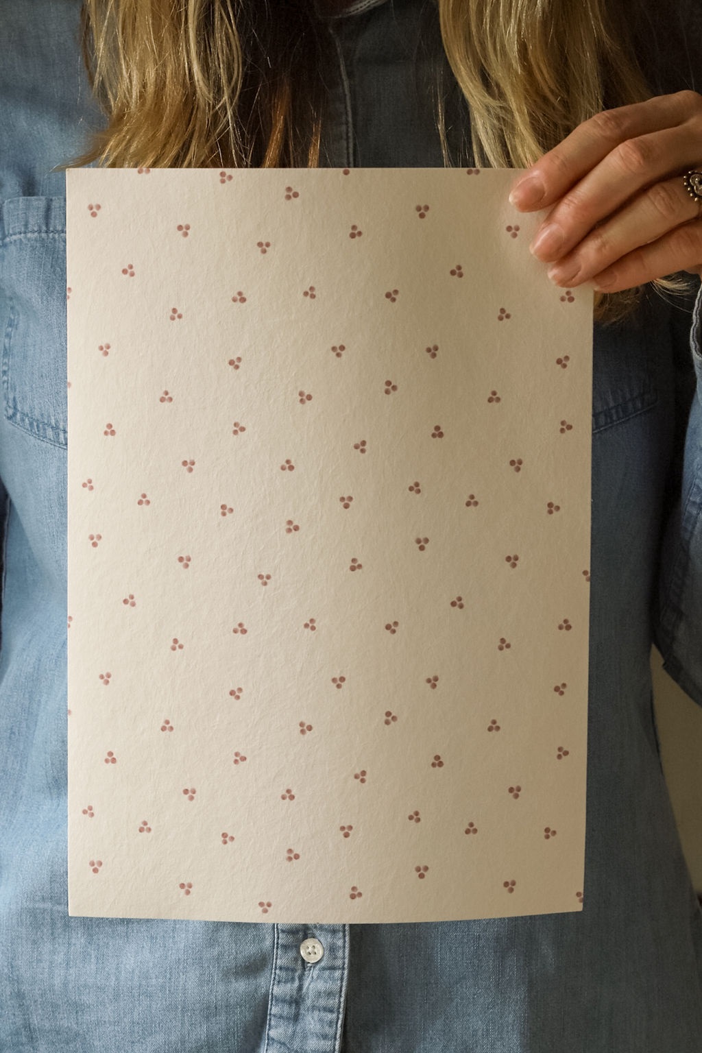 Pottery Dots on our Luxurious Textured Matt Wallpaper ALL COLOURWAYS - Image 4