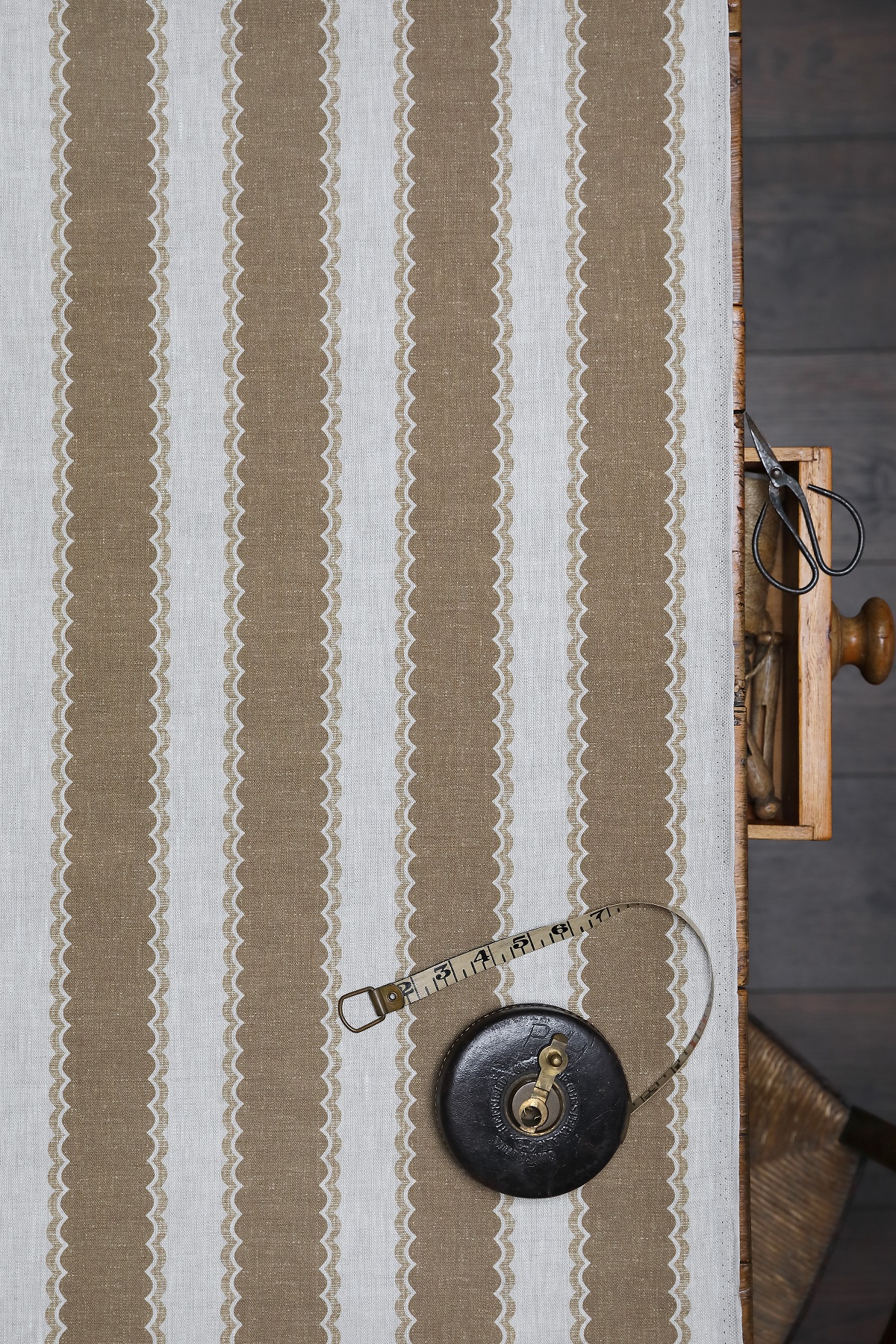 Folie Stripe Wheat on Dune Linen