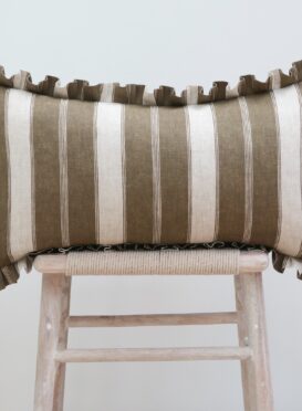 Noah's Stripe in Tabac on Dune Linen