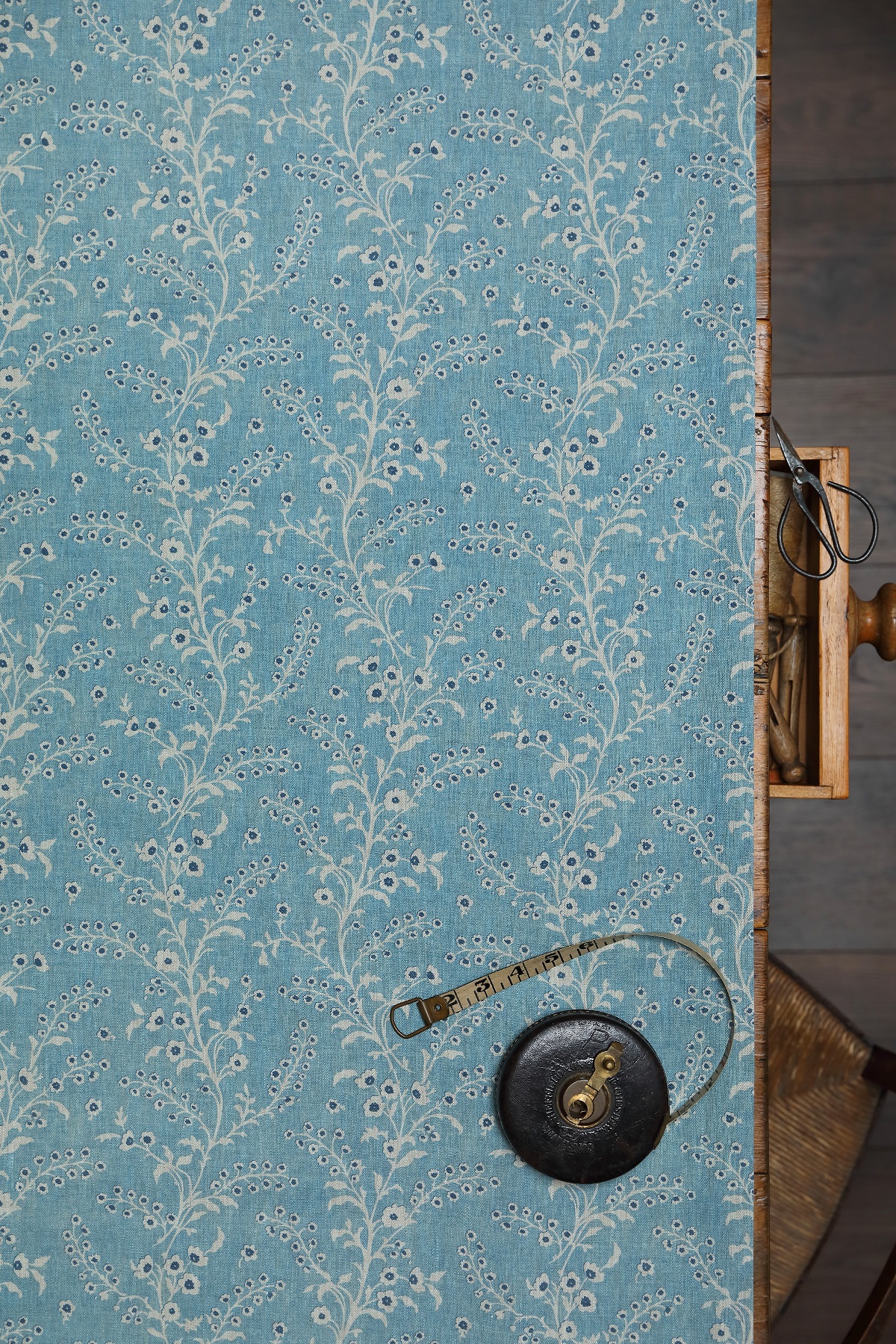 Paloma Sea Blues I on Dune Linen