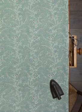 Paloma Soft Teal Blues + Tabac II on Dune Linen