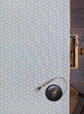 Luna Parma Blue on Stone Linen