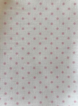 Blush Dots on Ivory Linen