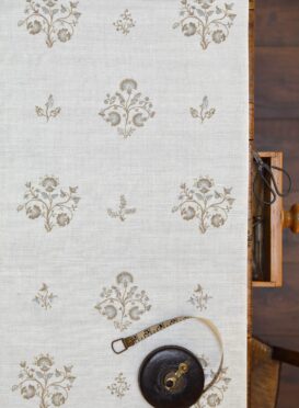 Agatha Spaced Out Rain and Tabac on Stone Linen
