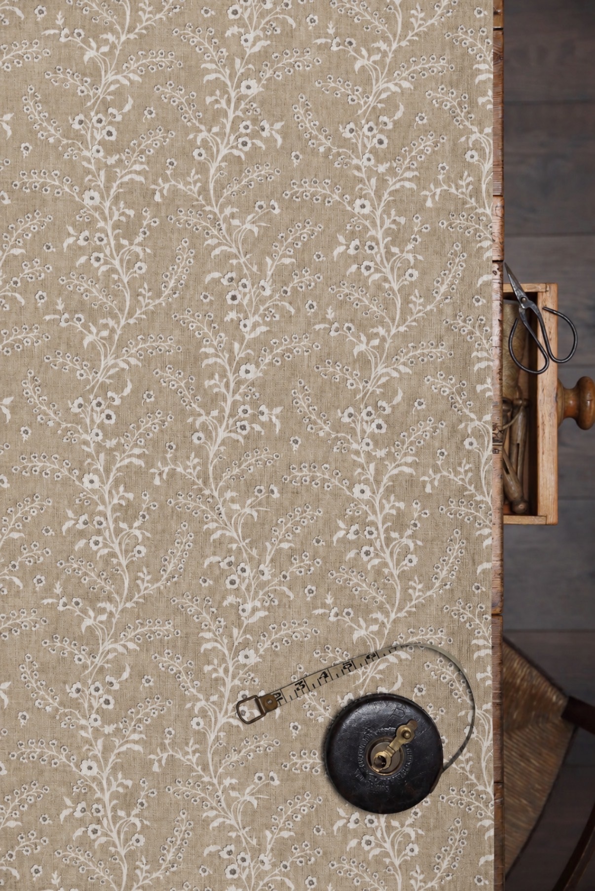 Paloma Gold (Yellow) on Stone Linen