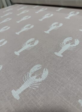 The Lobster Pot ~ Pale Pink Icing Background only 3m remaining on White Linen Union