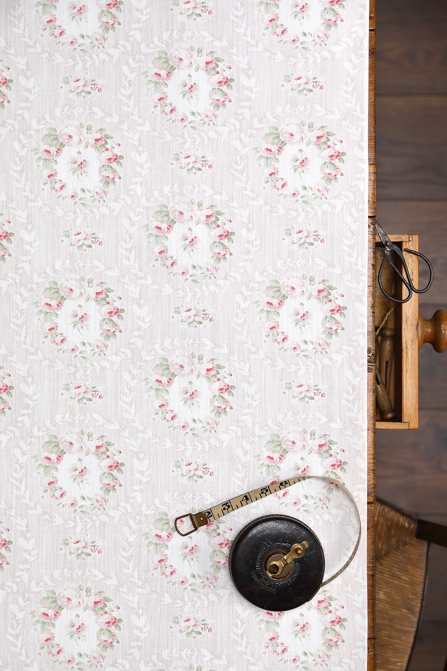 Mathilde in Light Pink on Chunky White Linen Union