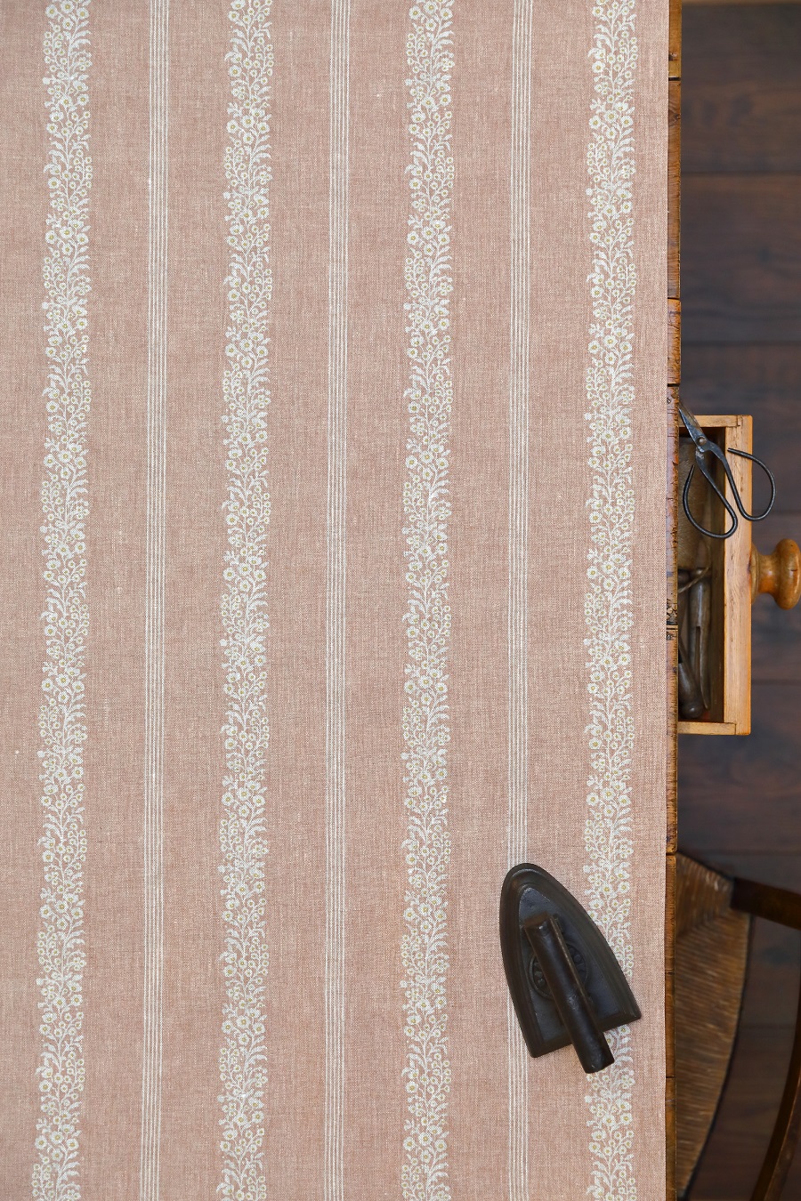 Noah's Trellis Salty Pink and Harvest on Dune