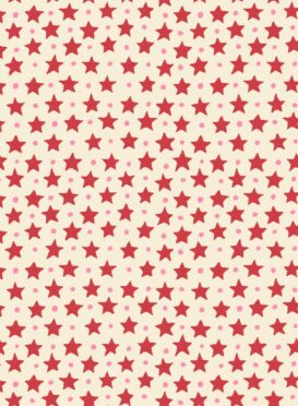 Star and Dot Circus Red + Hot Pink Wallpaper
