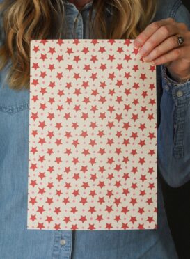 Star and Dot Circus Red + Hot Pink Wallpaper