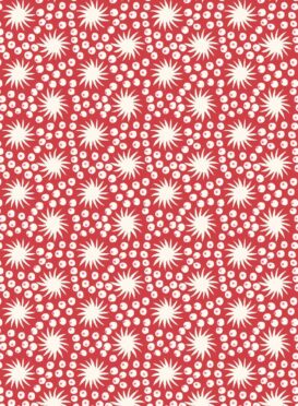 Tiny Sundance Circus Red Background and Hot Pink Spots Wallpaper